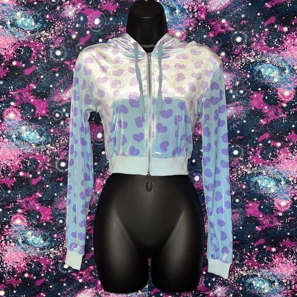 Sugar Thrillz Berry Loyal Maneater Velour Track Jacket